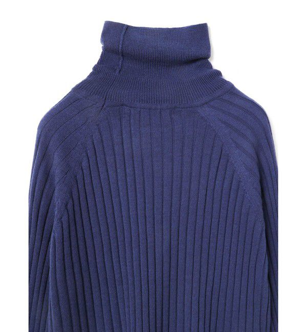 mizuiro ind「mizuiro ind ワイドリブタートルネックプルオーバー」|ニット・セーター|