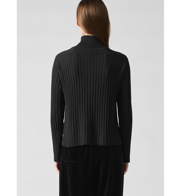 mizuiro ind「mizuiro ind ワイドリブタートルネックプルオーバー」|ニット・セーター|