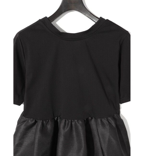 MIDIUMISOLID「MIDIUMISOLID for Ladies ウーブン スイッチング 2way ペプラム」|Tシャツ・カットソー|