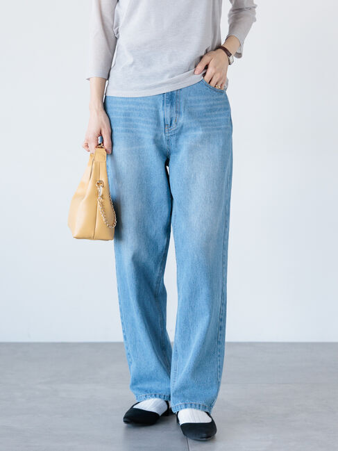 Lugnoncure「デニムストレートパンツ《2025spring catalog item》」|その他|ブルー