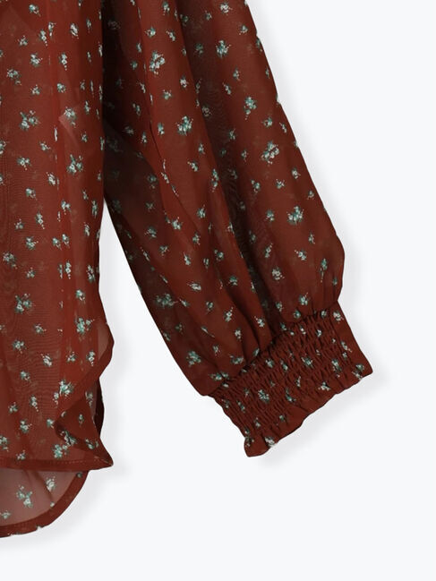 Te chichi「パターンアソートシフォンボウタイブラウス《2025Autumn catalog vol.2 item》」|シャツ・ブラウス|