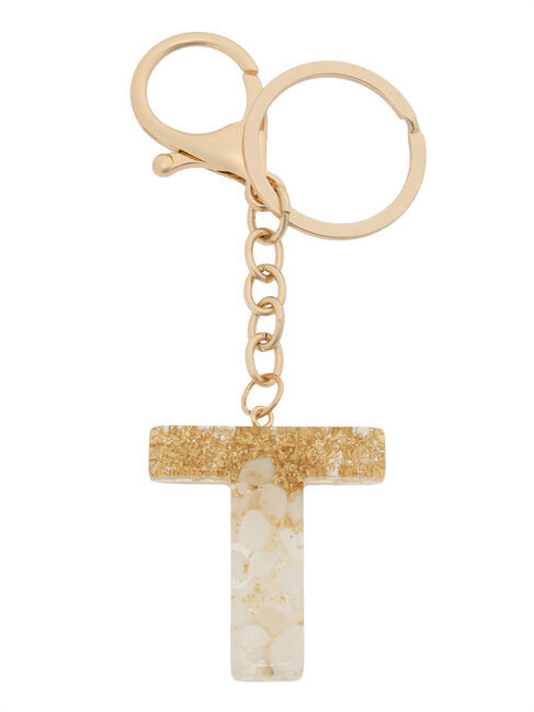 Te chichi「樹脂イニシャルチャームT」|その他|オフホワイト