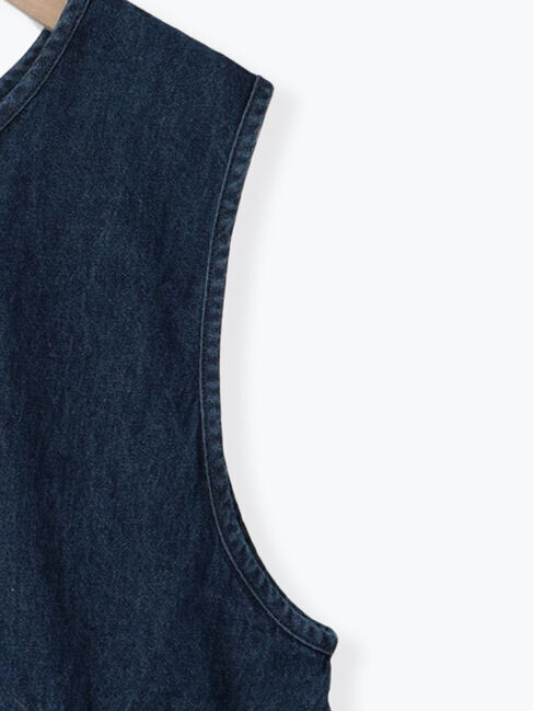 Samansa Mos2「デニム・ツイル前後2WAYベスト」|ダウンベスト・ベスト|