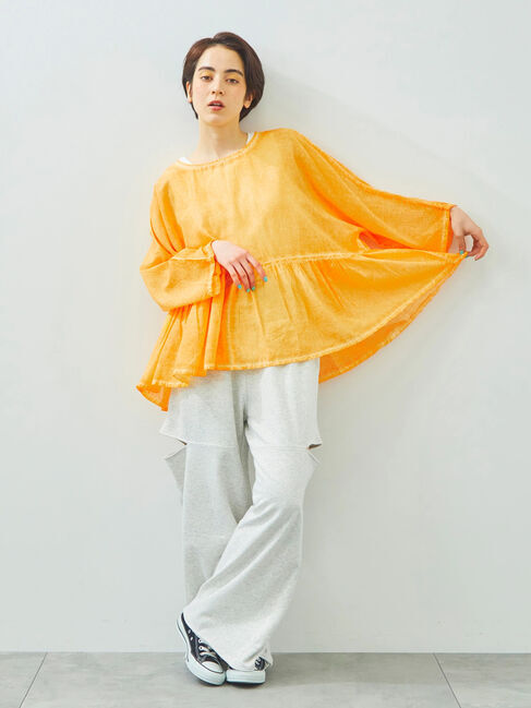 SM2「インドボイルピグメント加工ギャザーブラウス」|シャツ・ブラウス|