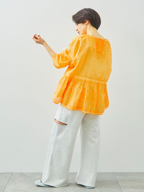 SM2「インドボイルピグメント加工ギャザーブラウス」|シャツ・ブラウス|