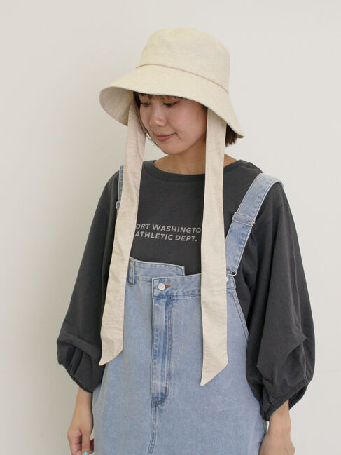 Samansa Mos2「【UVカット/消臭効果】ダウンブリムリボン付きハット」|その他|