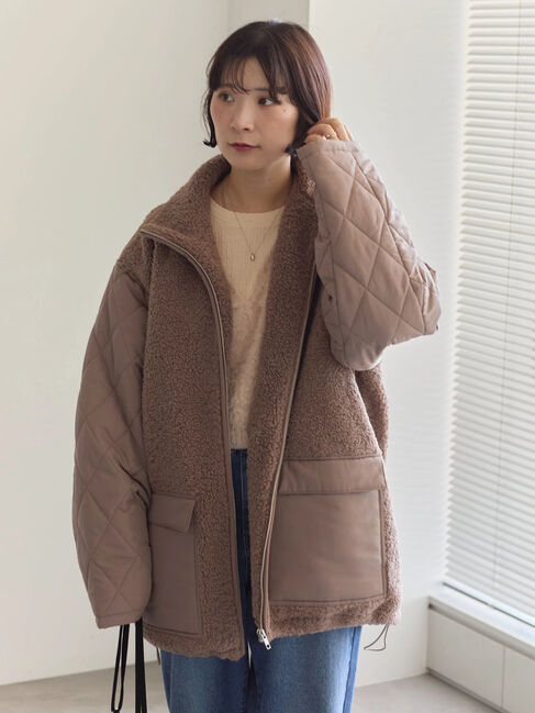 Samansa Mos2 blue「ふくれジャカードクルーネックプルオーバー」|Tシャツ・カットソー|