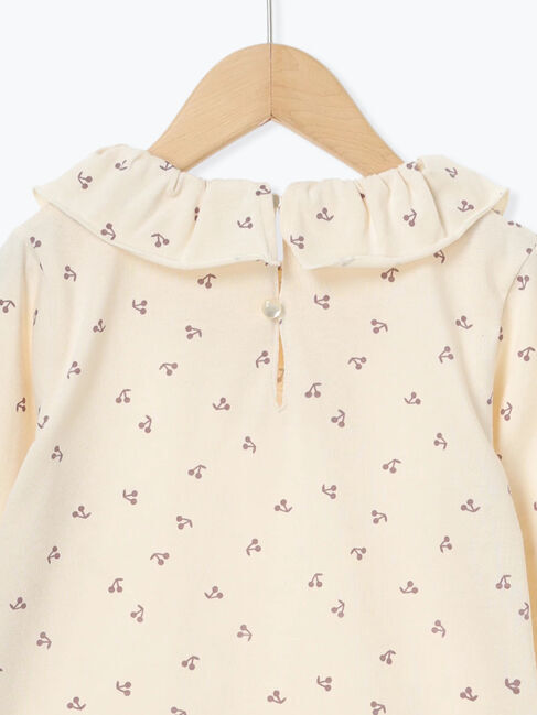  「チェリー柄フリル襟カットソー」|その他|