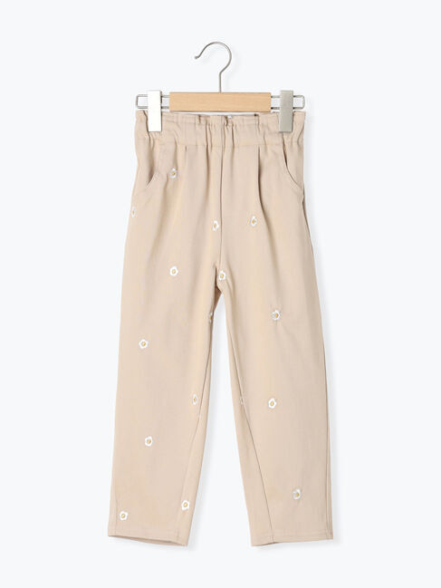 Samansa Mos2 Lagom「◎お花刺繍カットパンツ」|その他|ベージュ