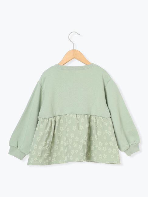 Samansa Mos2 Lagom「◎切替ギャザートレーナー」|Tシャツ・カットソー|