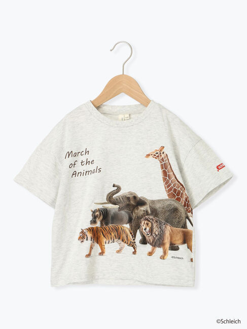 Samansa Mos2 Lagom「【schleich】アニマルプリントT」|Tシャツ・カットソー|