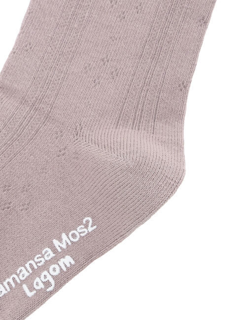 Samansa Mos2 Lagom「リボン付ハイソックス」|ソックス|