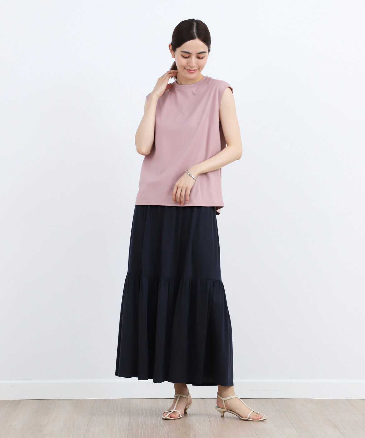 DAY by DAY it&rsquo;s international「ベーシックノースリーブコットンカットソー」|Tシャツ・カットソー|