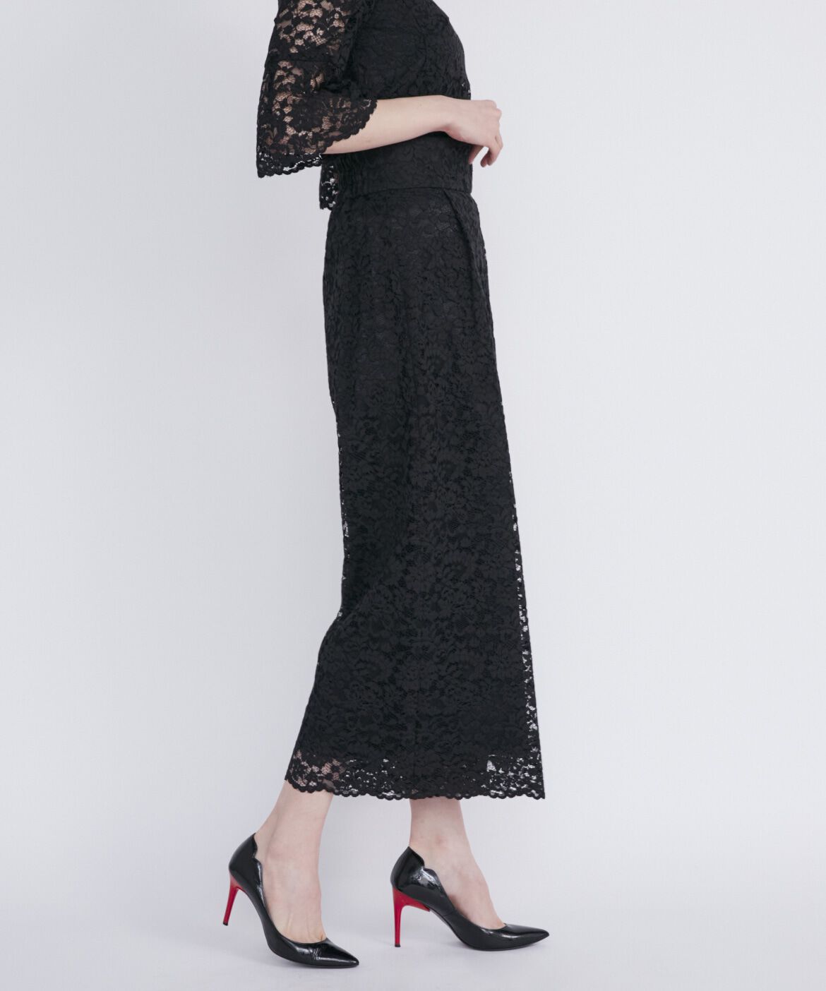 Maglie le cassetto「《M Maglie le cassetto》太ベルトハイウエストレースパンツ」|その他|