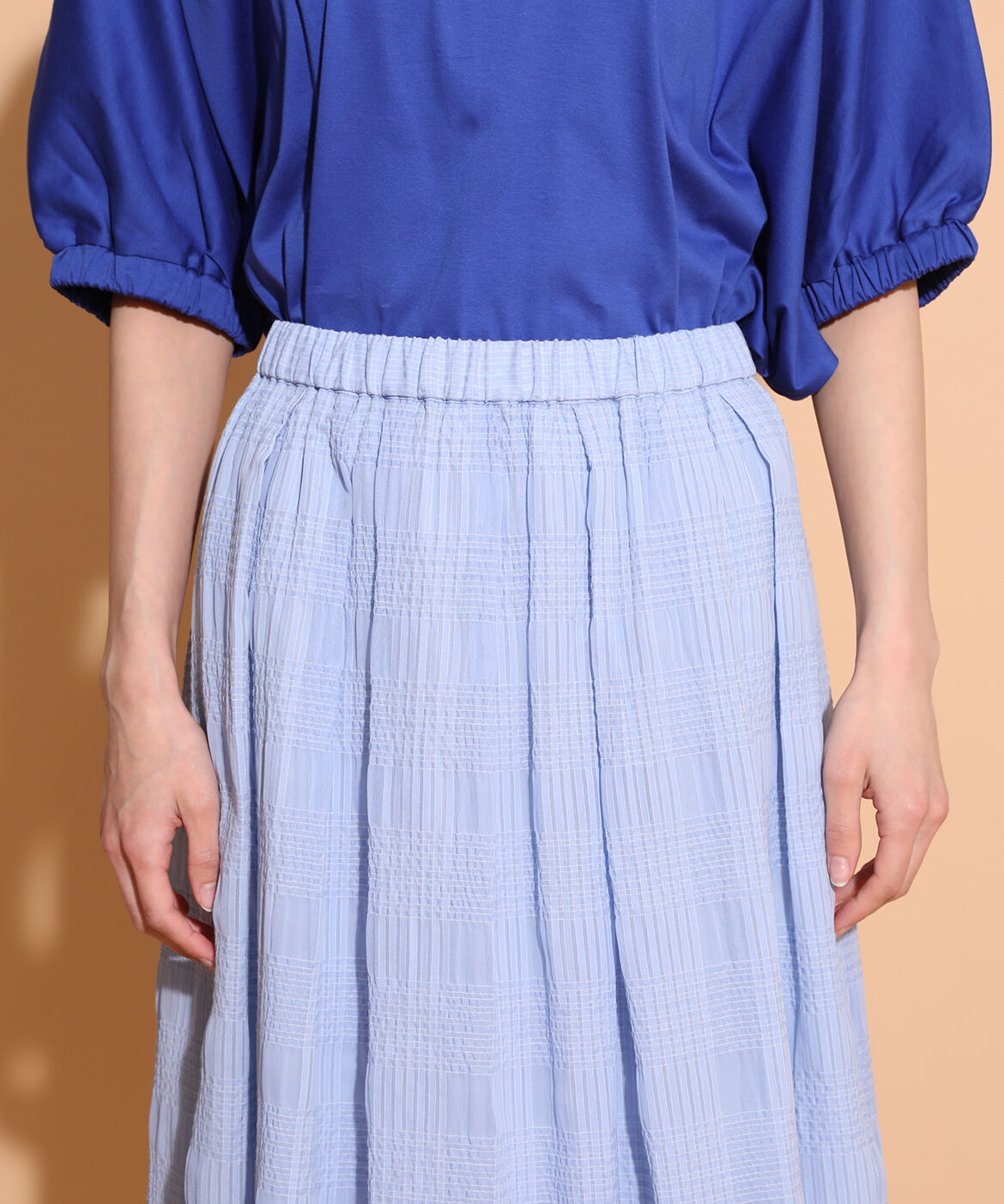 DAY by DAY it&rsquo;s international「シアーチェックランダムタックスカート」|スカート|