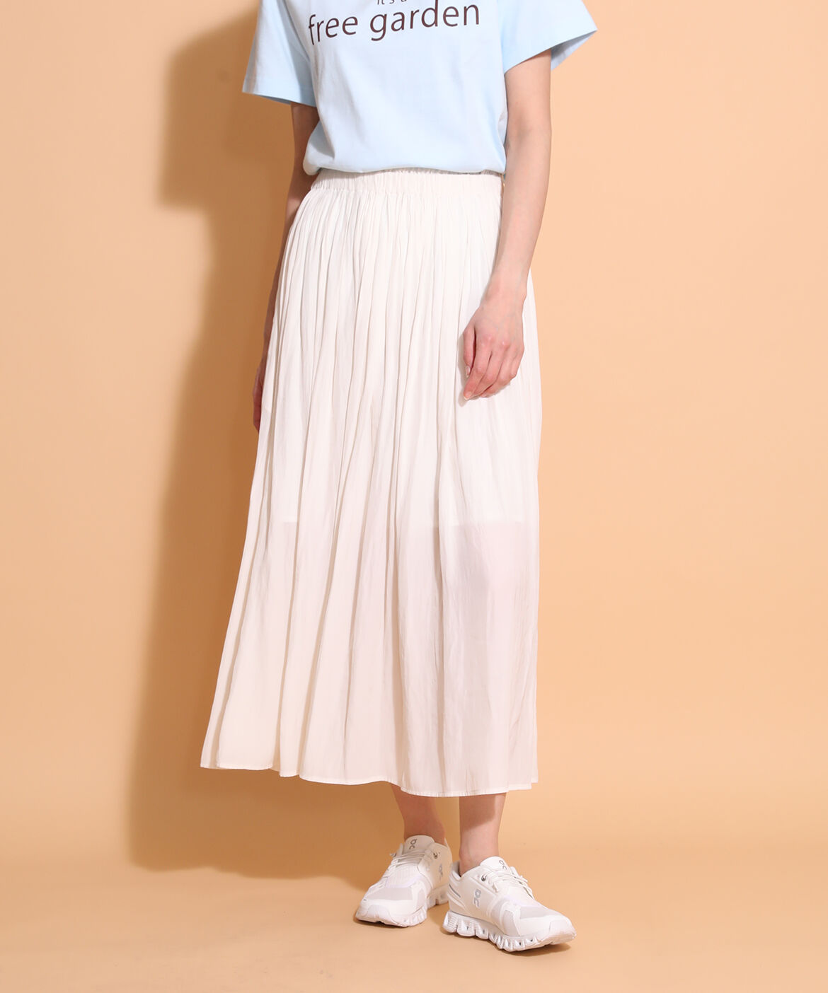 DAY by DAY it&rsquo;s international「ビンテージライクギャザースカート」|スカート|オフホワイト1