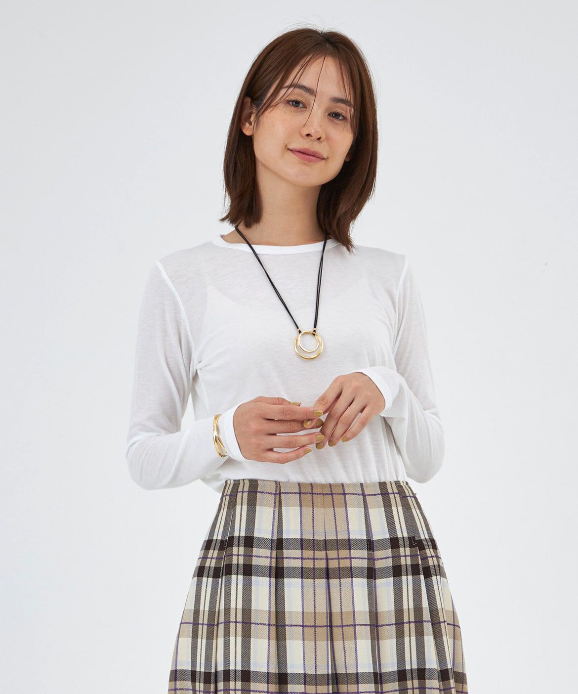 DAY by DAY it&rsquo;s international「クルーネックシアーカットソー」|Tシャツ・カットソー|ホワイト