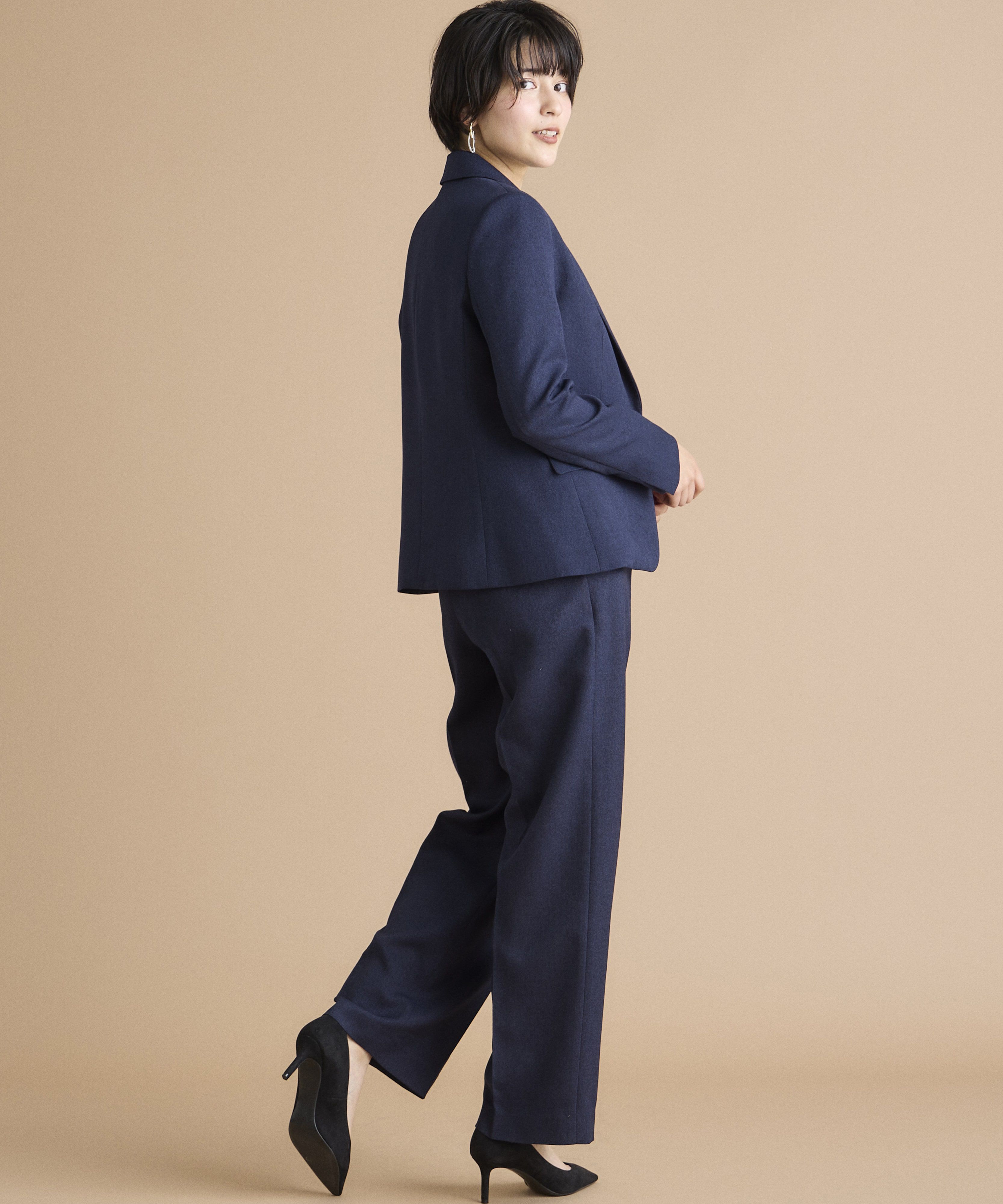 INED「《INED CLARO》シャークスキンツイードジャケット」|テーラードジャケット|