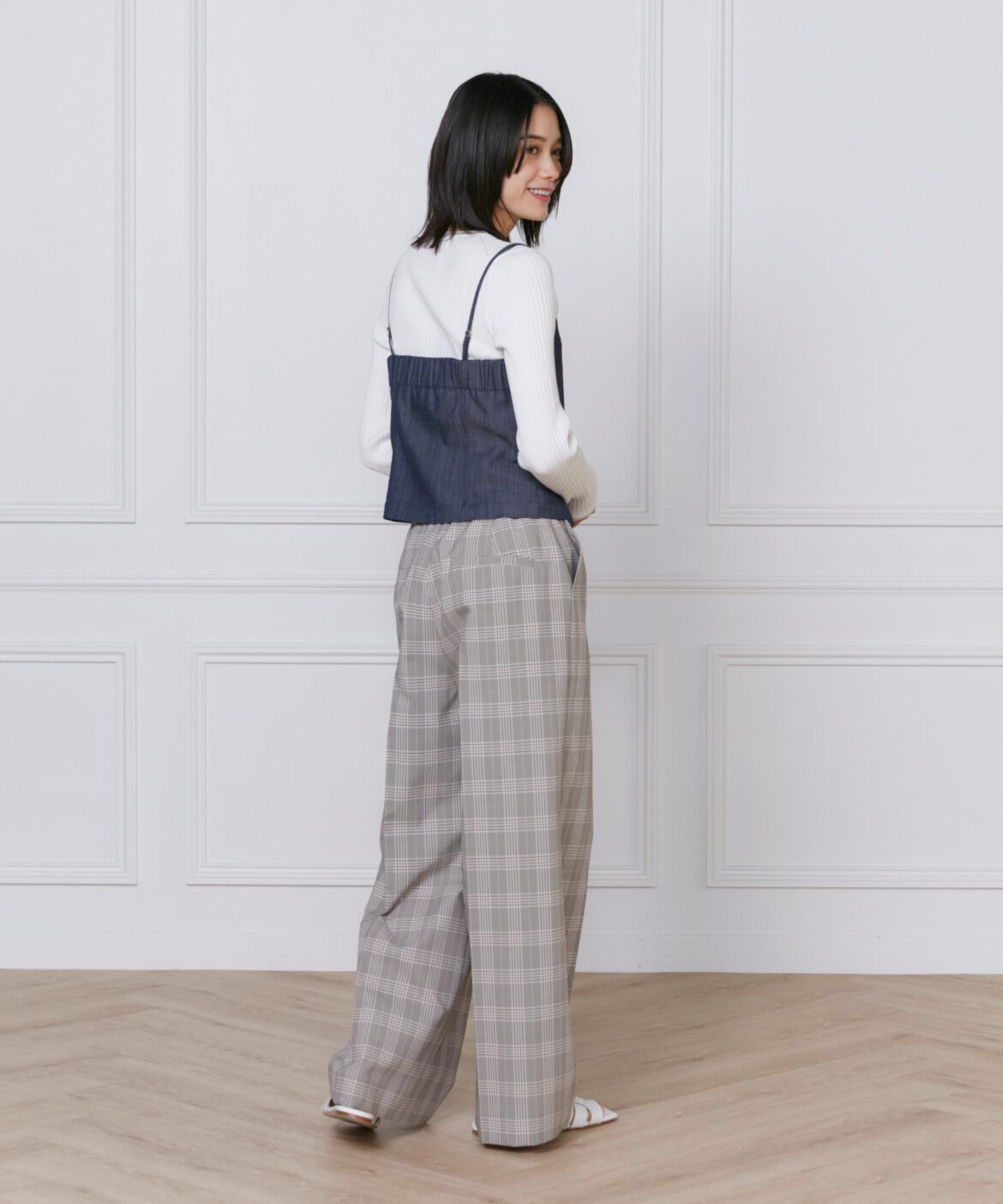 INED「デニム風ビスチェ」|シャツ・ブラウス|