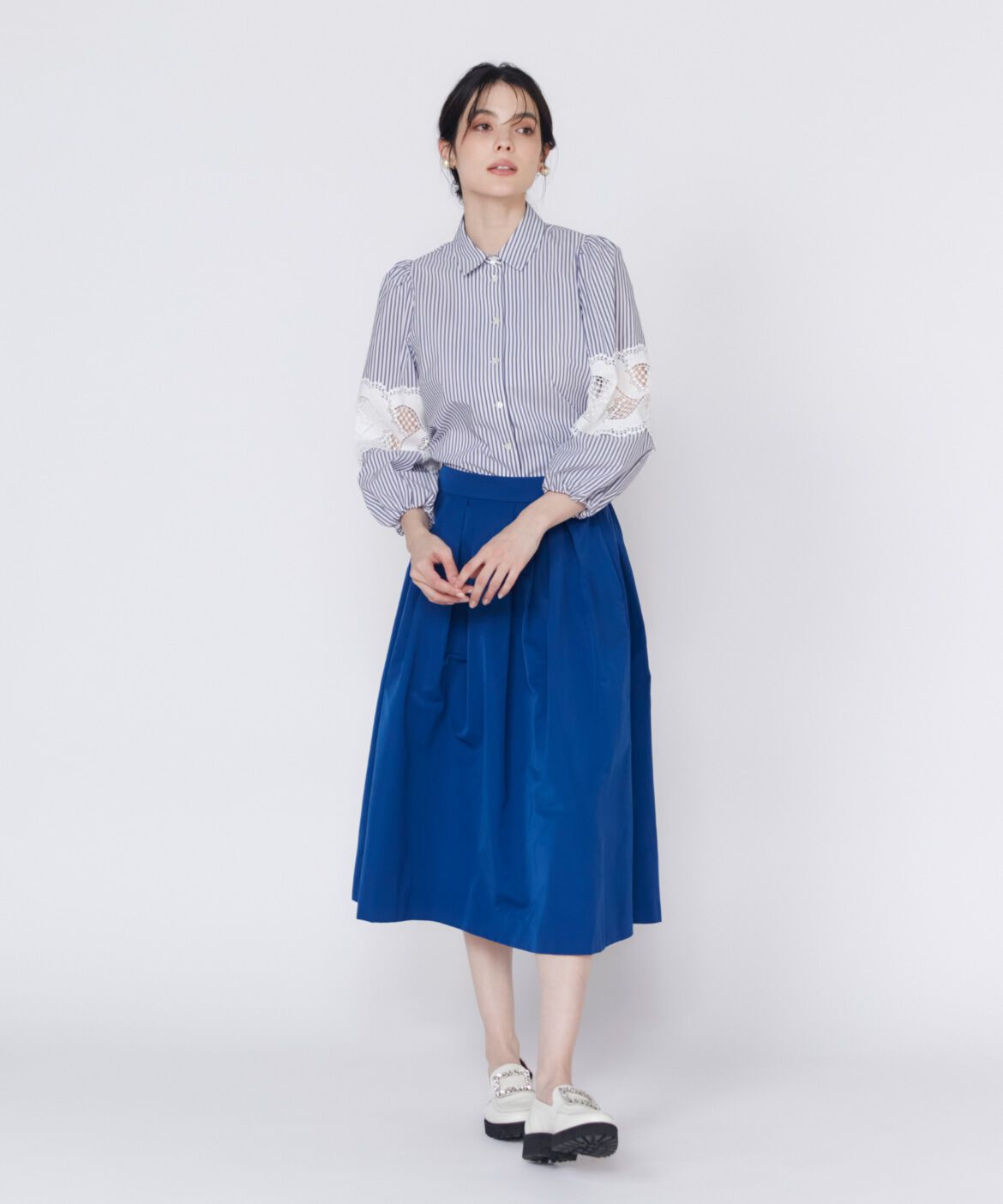 Maglie le cassetto「レースドッキングブラウス」|シャツ・ブラウス|