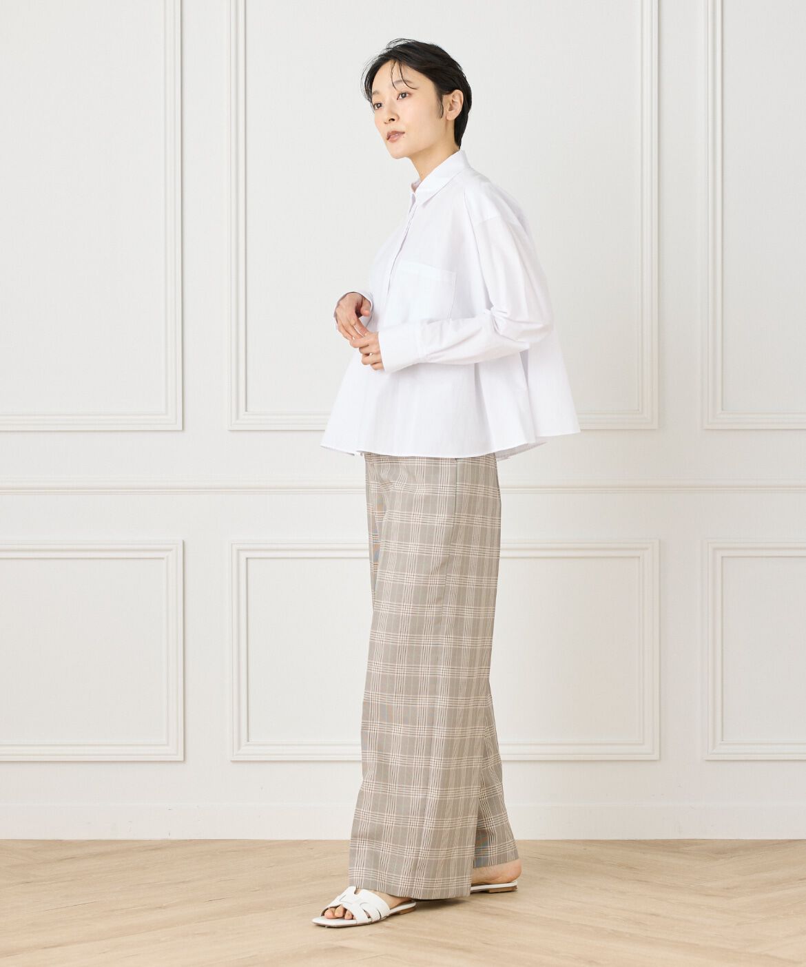 INED「バックフレアシャツ」|シャツ・ブラウス|