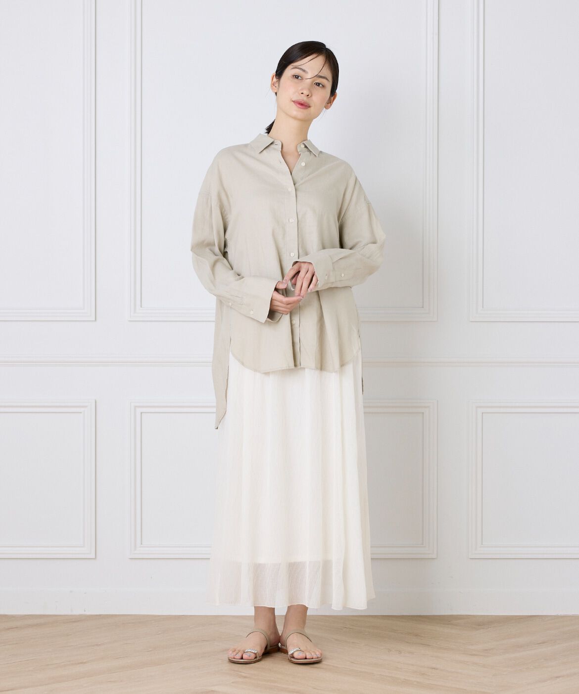 I.T.'S international「シアー楊柳スカート」|スカート|