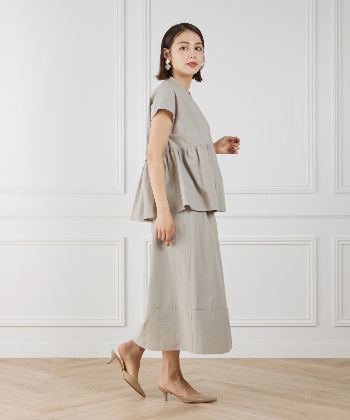 7-IDconcept.「ペプラムブラウス」|シャツ・ブラウス|