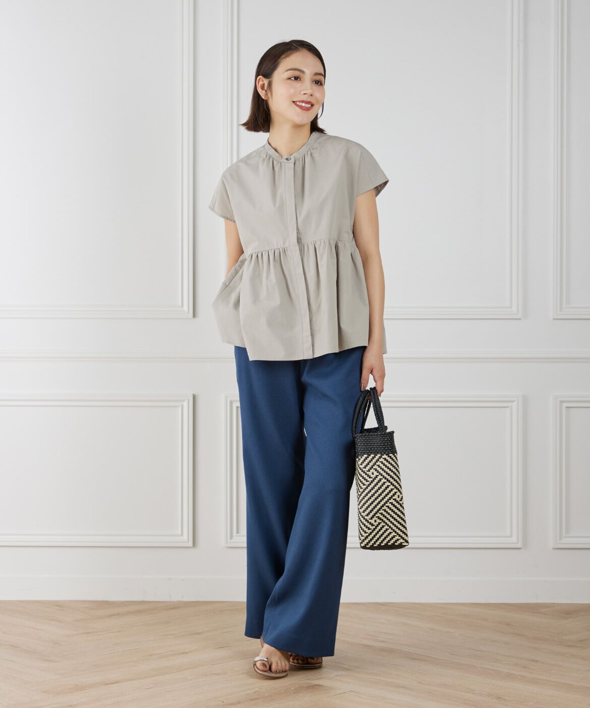 7-IDconcept.「ペプラムブラウス」|シャツ・ブラウス|