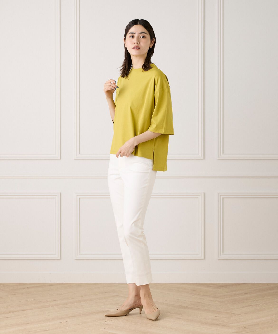 7-IDconcept.「五分袖Tシャツ」|Tシャツ・カットソー|