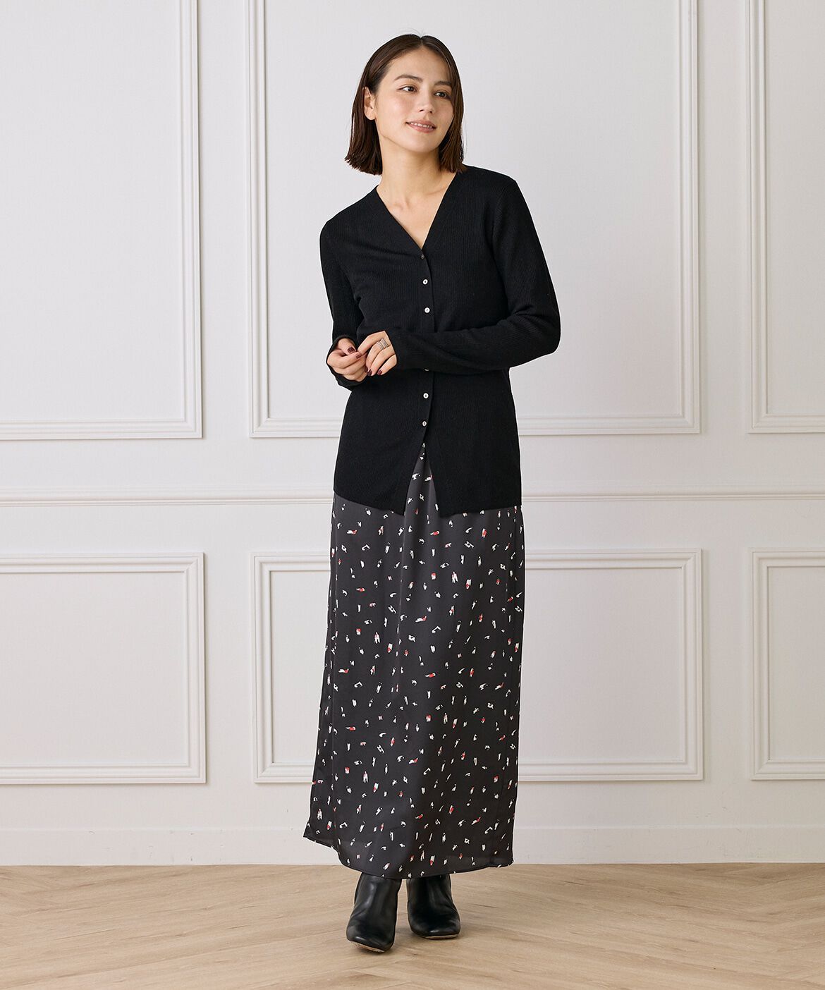 DAY by DAY it&rsquo;s international「Vネックリブニットカーディガン《Melty air wool》」|カーディガン|