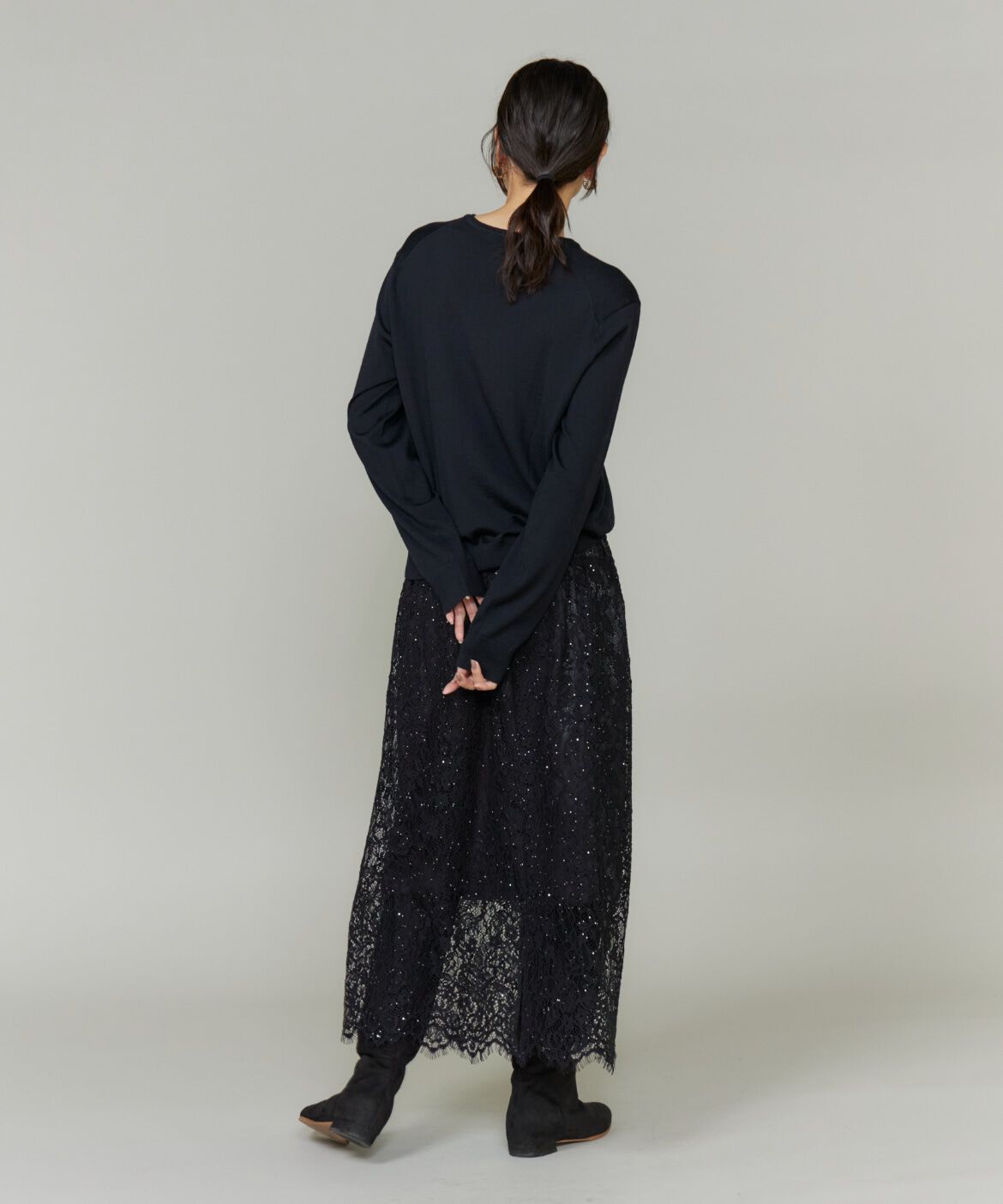 INED「《大きいサイズ》レーススカート」|スカート|