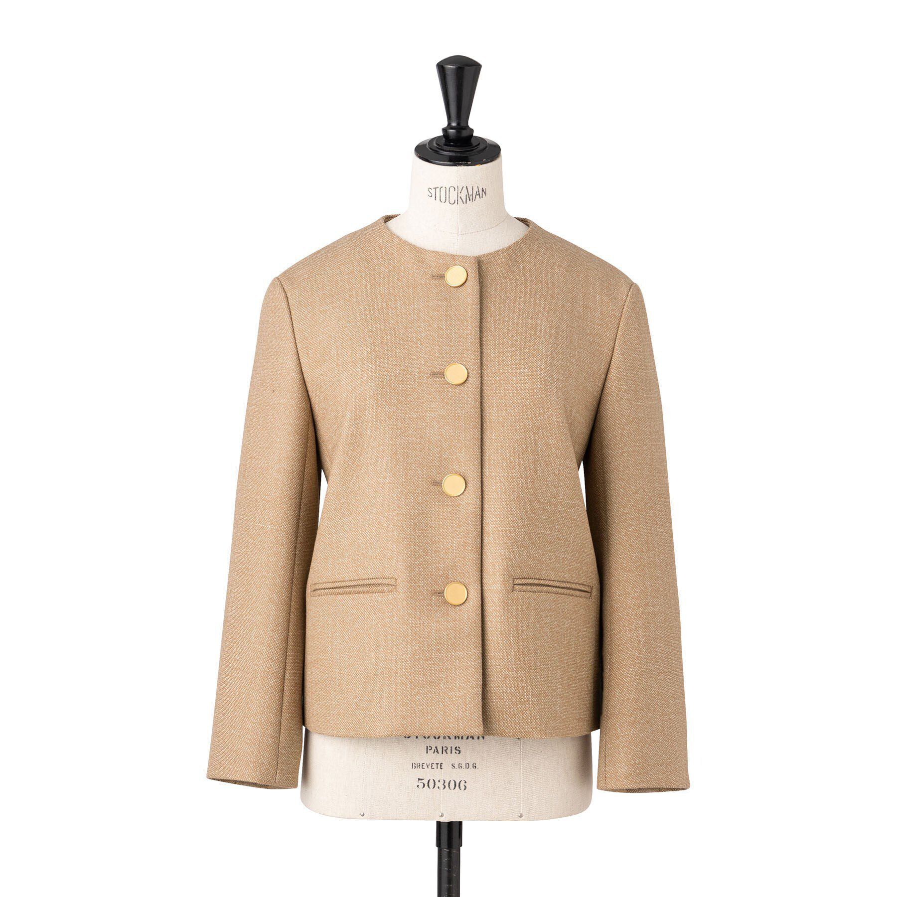 UNTITLED「シャーククロスノーカラージャケット」|ノーカラージャケット|