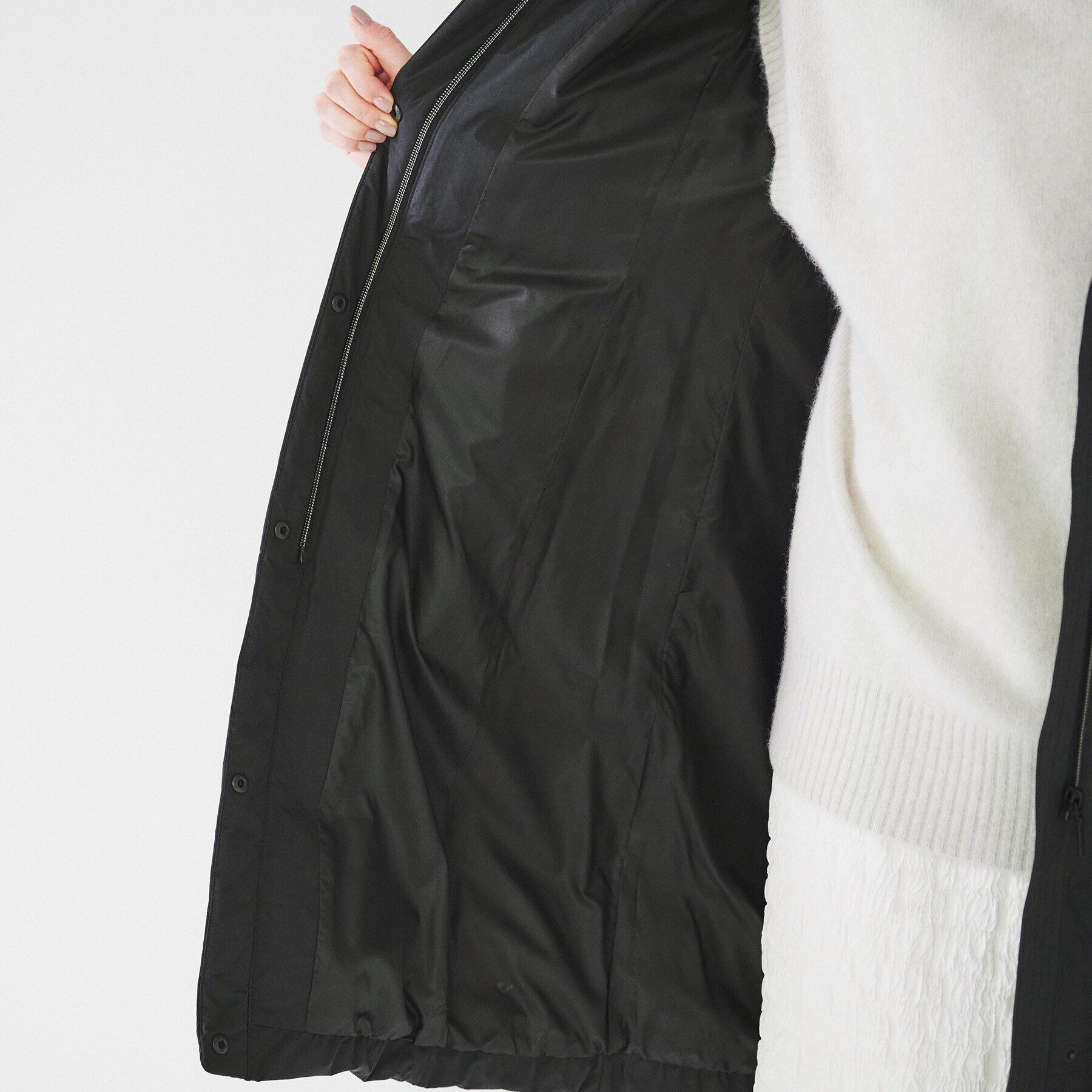 UNTITLED「【撥水／洗える／フード取り外し】ファー付きロングダウンコート」|ダウン|