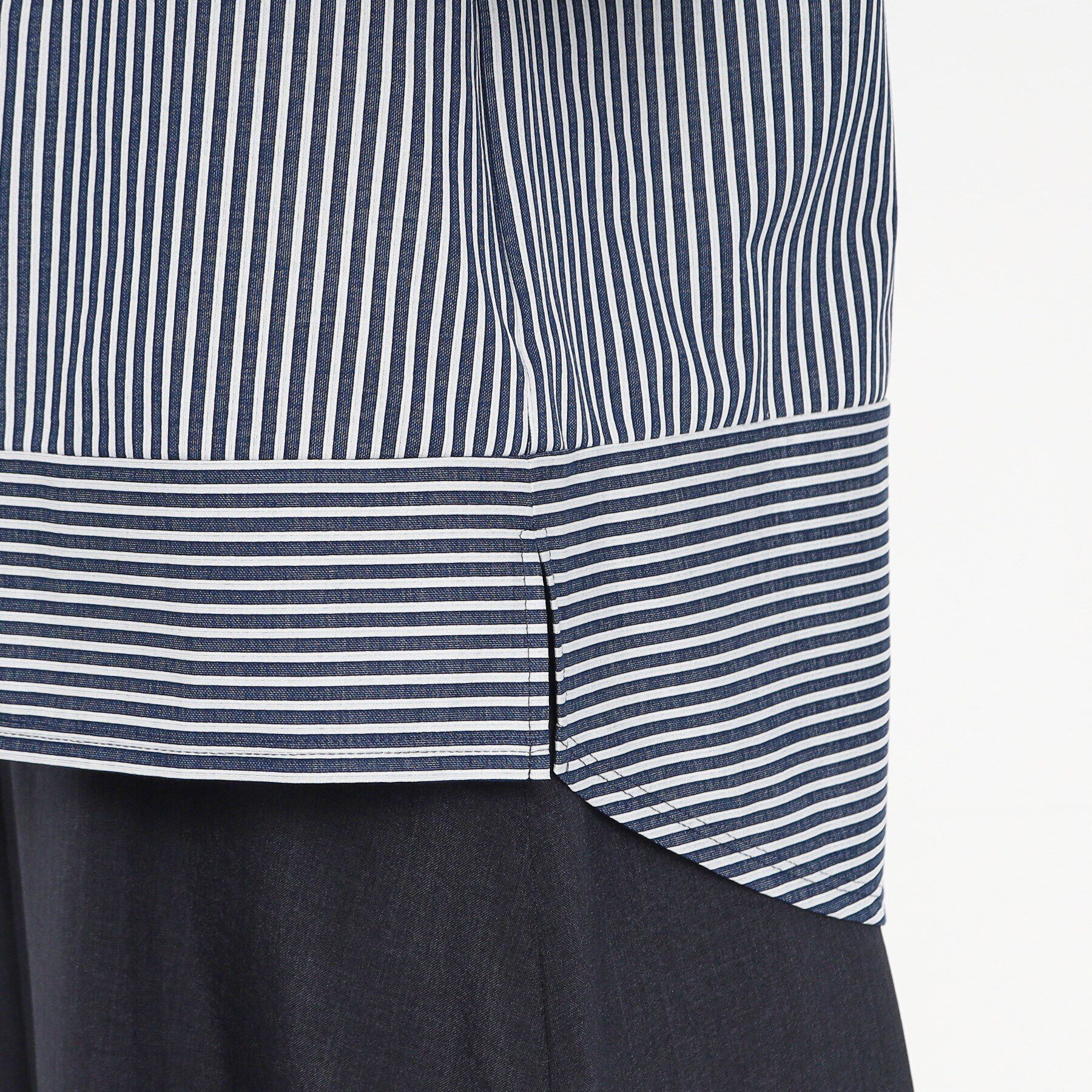 COUP DE CHANCE「【洗える／日本製】ストライプ柄プルオーバージャージ」|Tシャツ・カットソー|