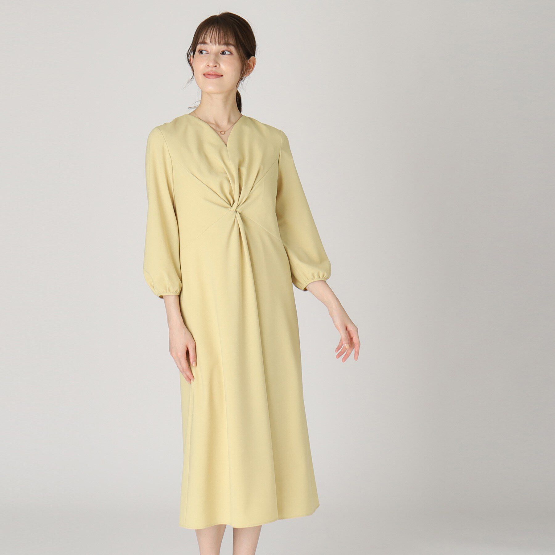 COUP DE CHANCE「【日本製】ねじりデザインワンピース」|ワンピース|