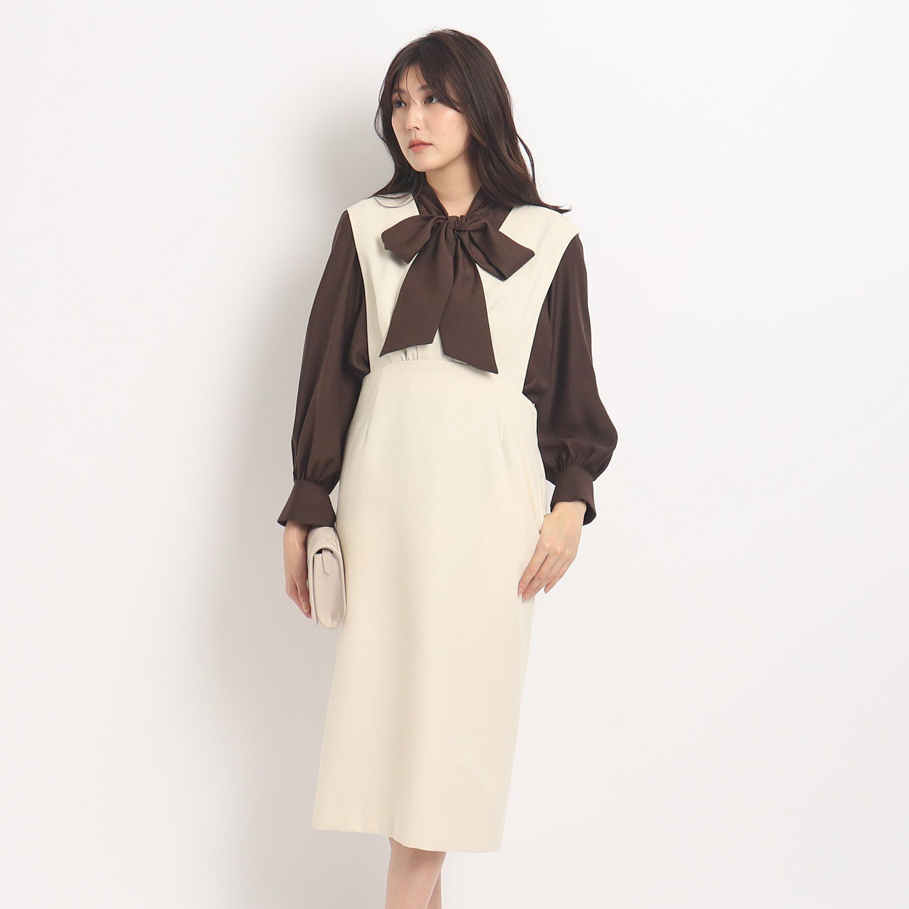 COUP DE CHANCE「【洗える】大人フェミニンワンピース」|ワンピース|オフホワイト(003