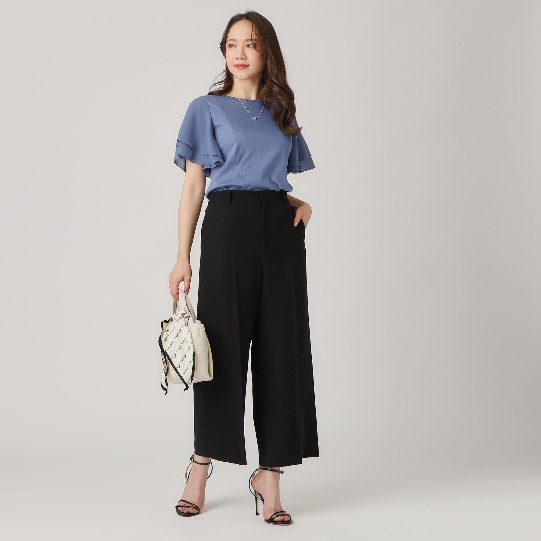 COUP DE CHANCE「【洗える／日本製／裏付き】センタープレス入ワイドパンツ」|その他|