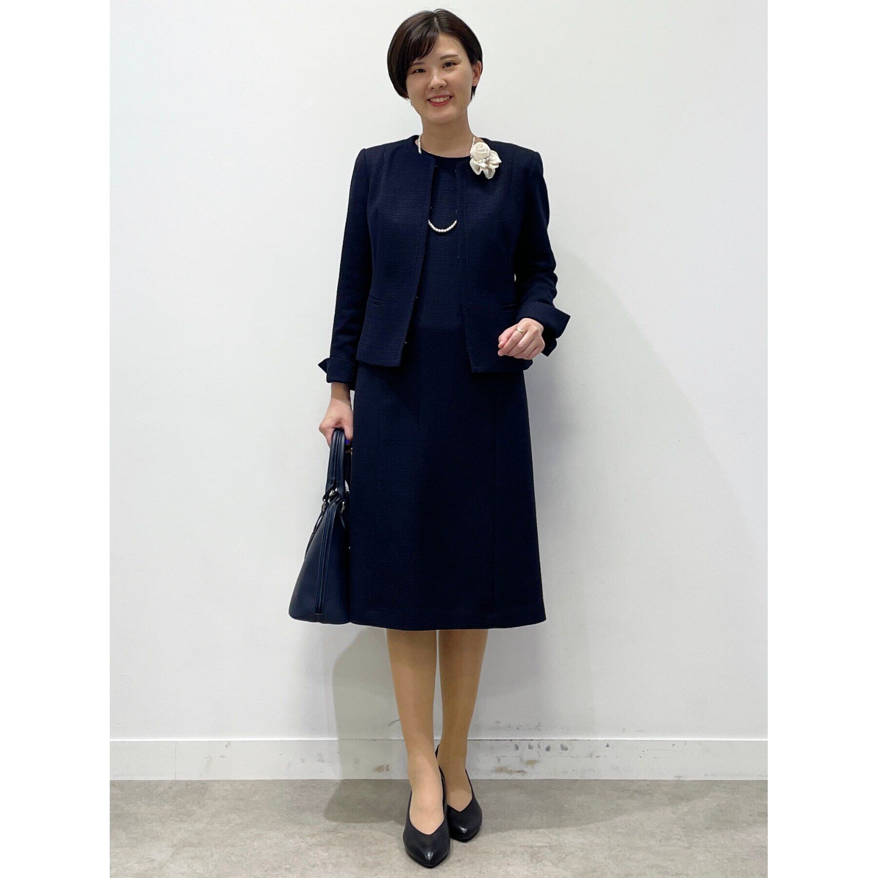 Reflect「【フォーマル/セットアップ可】ツイードジャケット」|ノーカラージャケット|