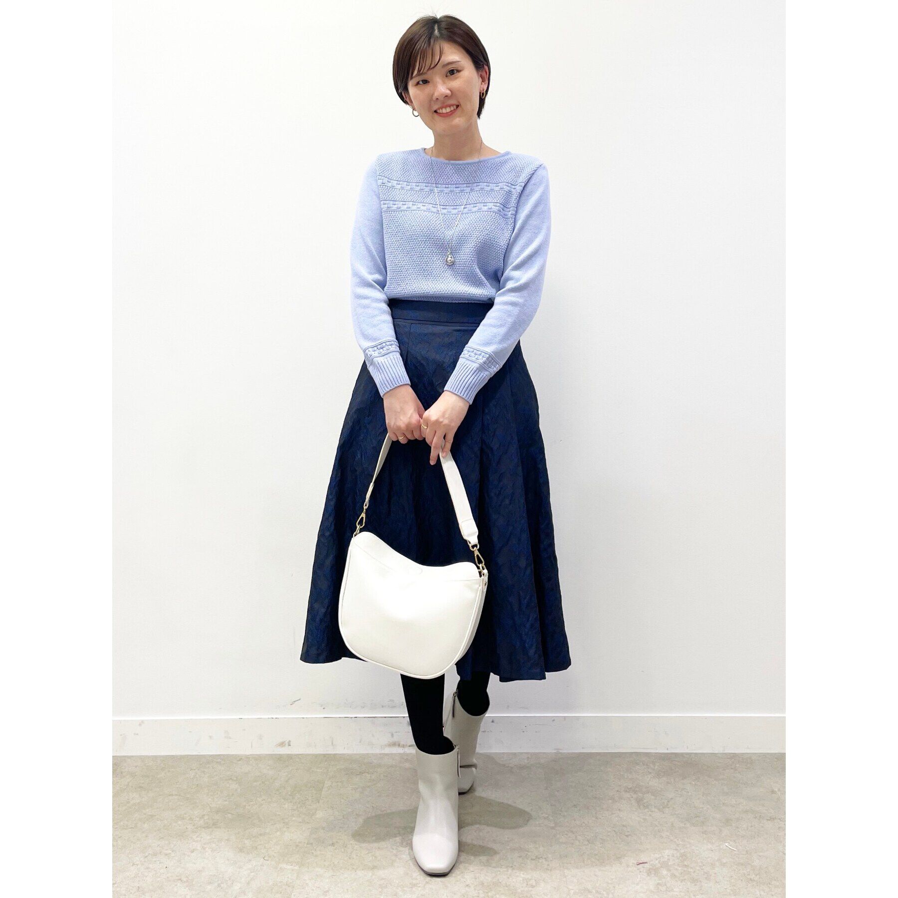 Reflect「【春SALE／手洗い可／すっきり細見え/コートインにおすすめ！】ラメニット」|ニット・セーター|