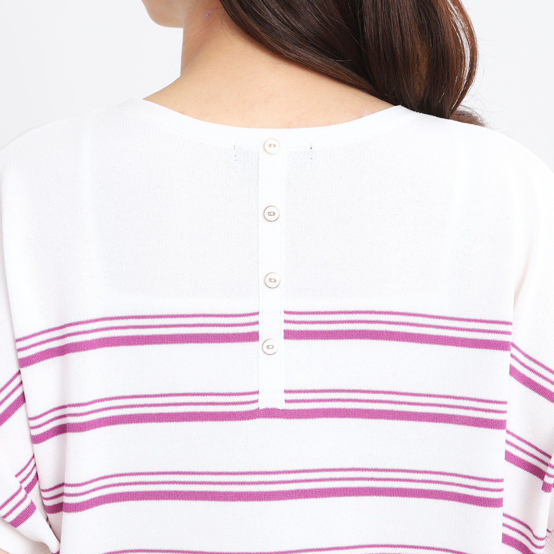 Reflect「【WEB先行カラーあり／手洗い可】スレッドボーダーニット」|ニット・セーター|