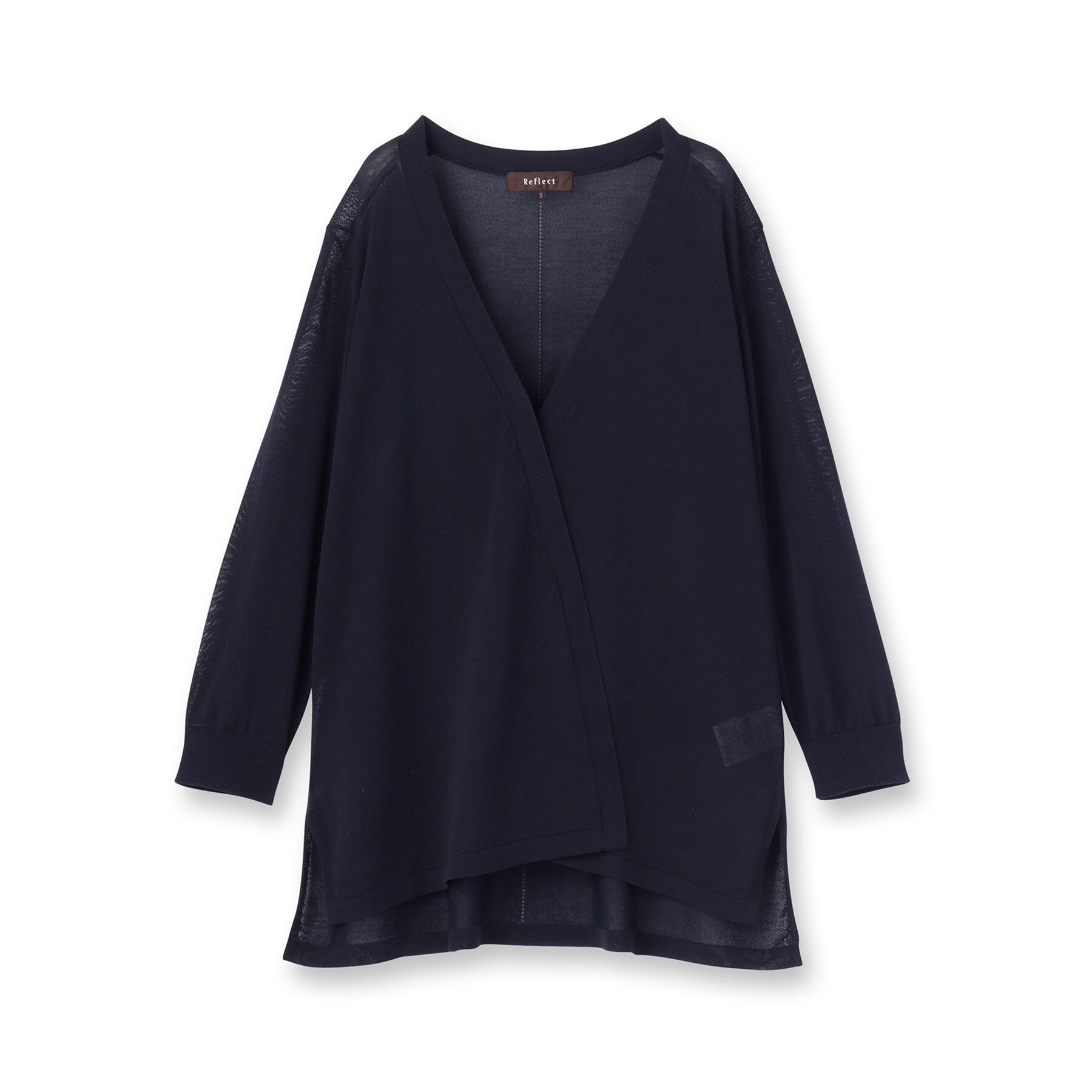 Reflect「【WEB先行カラーあり／手洗い可】涼しげスリットカーディガン」|カーディガン|