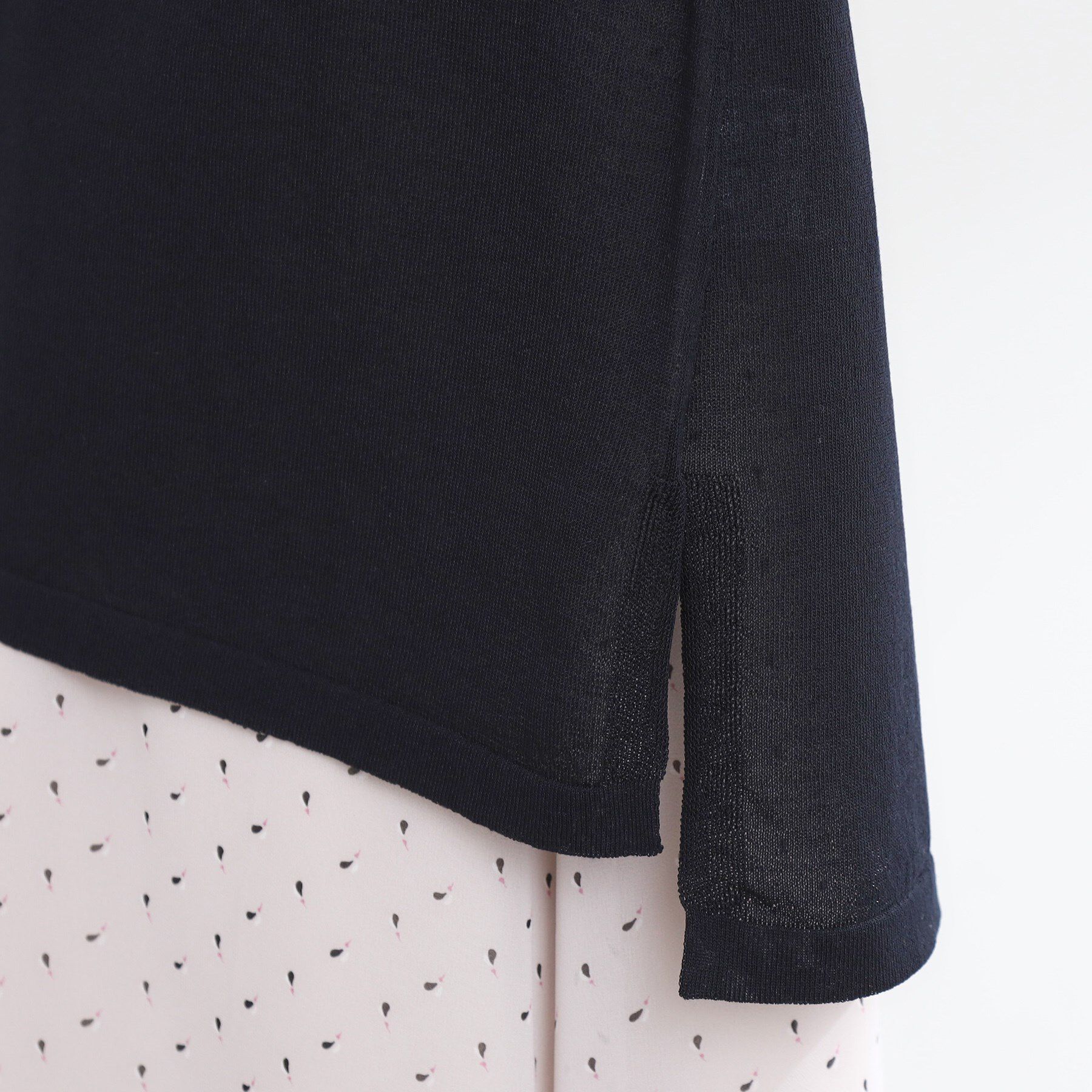 Reflect「【WEB先行カラーあり／手洗い可】涼しげスリットカーディガン」|カーディガン|