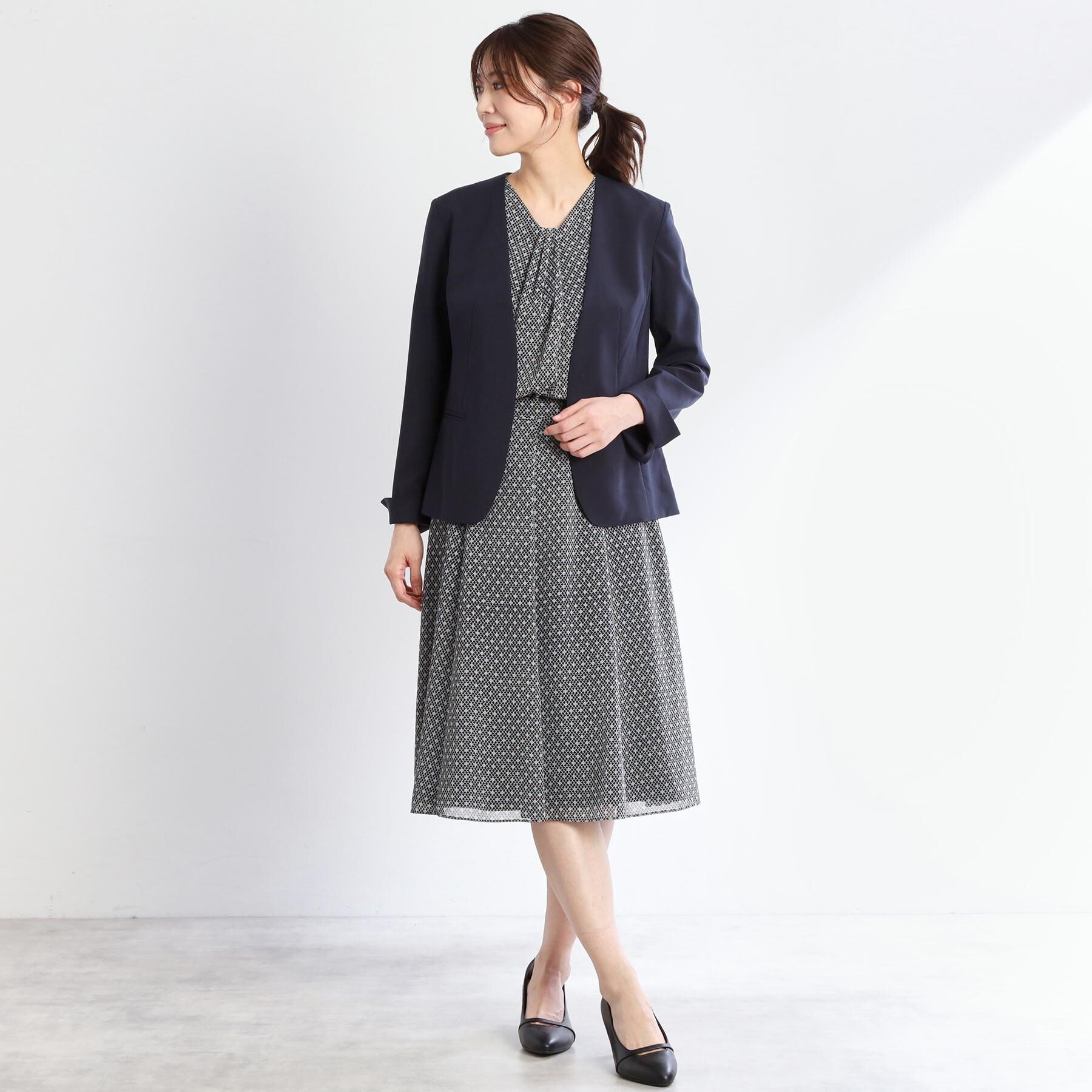 Reflect「【マシンウォッシュ可／セットアップ可】コツキ柄プリントブラウス」|シャツ・ブラウス|