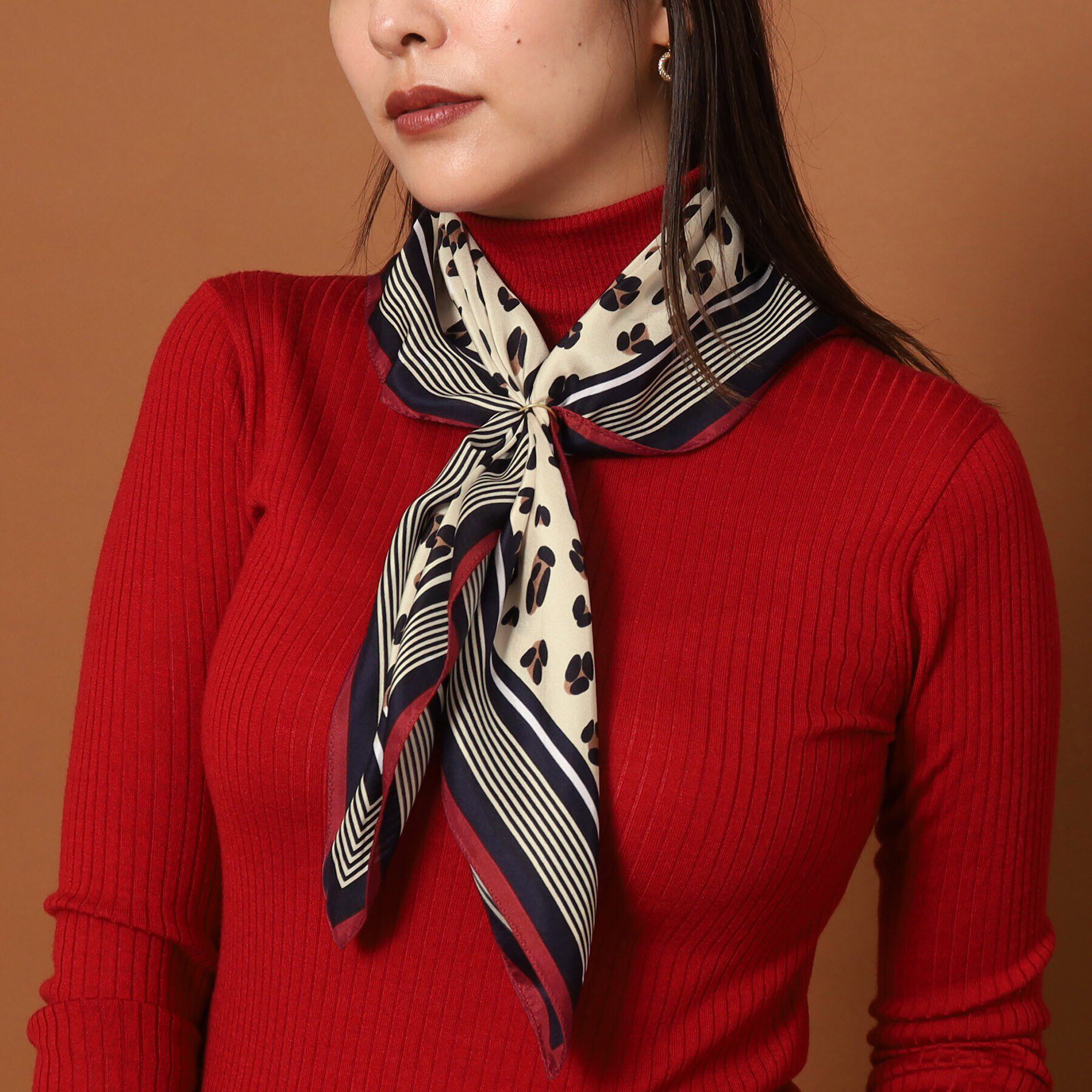 DRESSTERIOR「レオパードシルクスカーフ」|バンダナ・スカーフ|