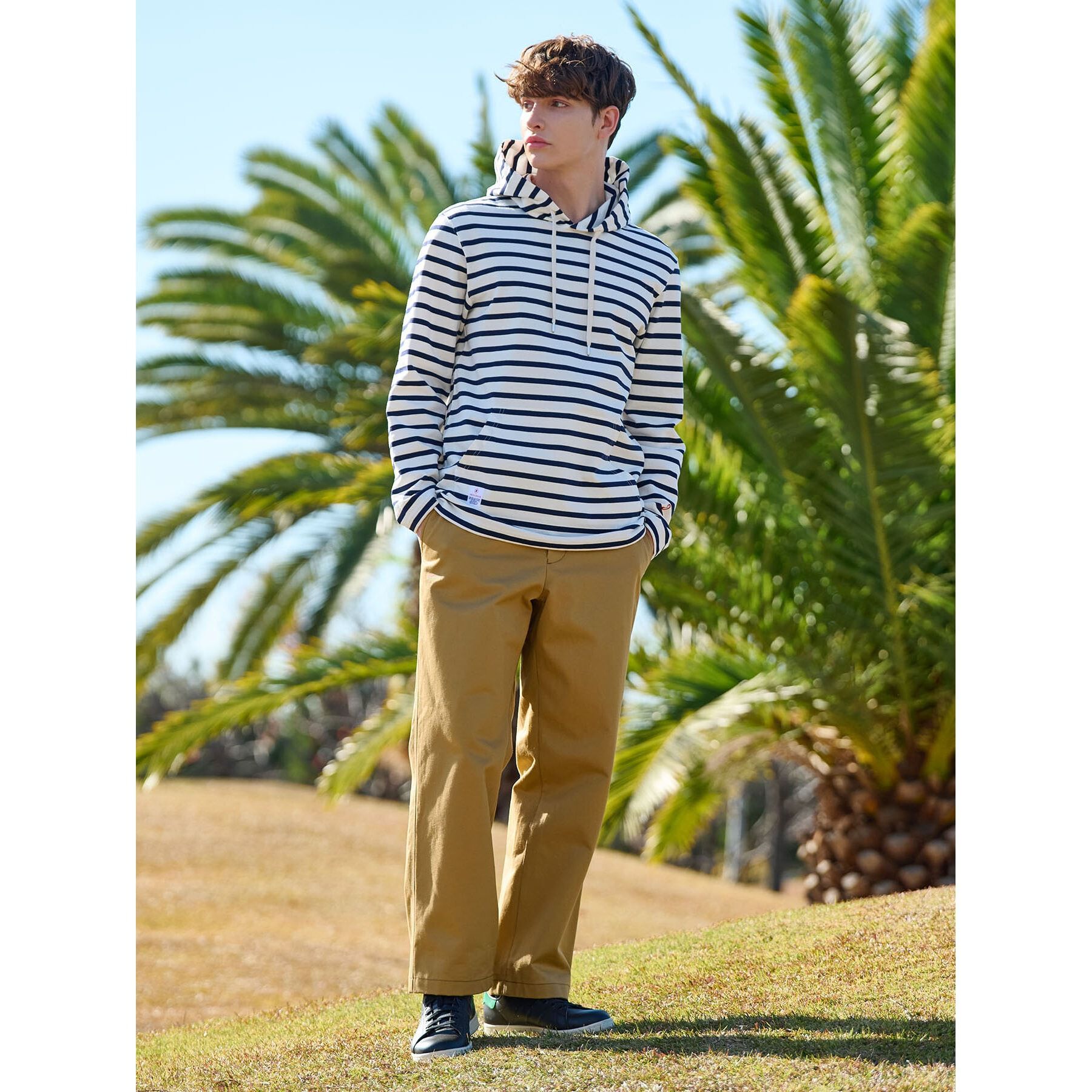 DRESSTERIOR「◆ボーダープルパーカー」|パーカー|