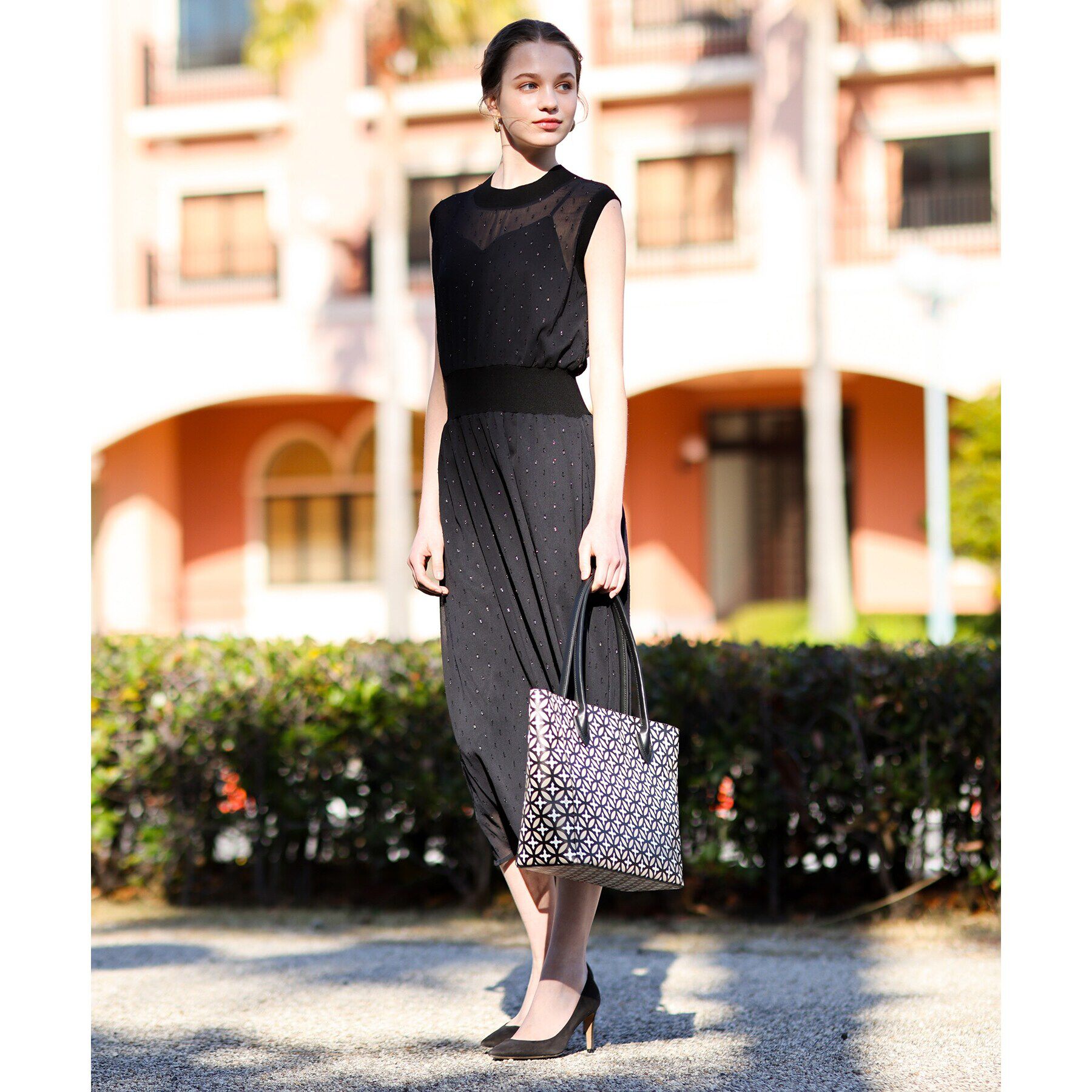 DRESSTERIOR「◆【通勤・行事対応可能/洗える】フィルムドットワンピース」|ワンピース|