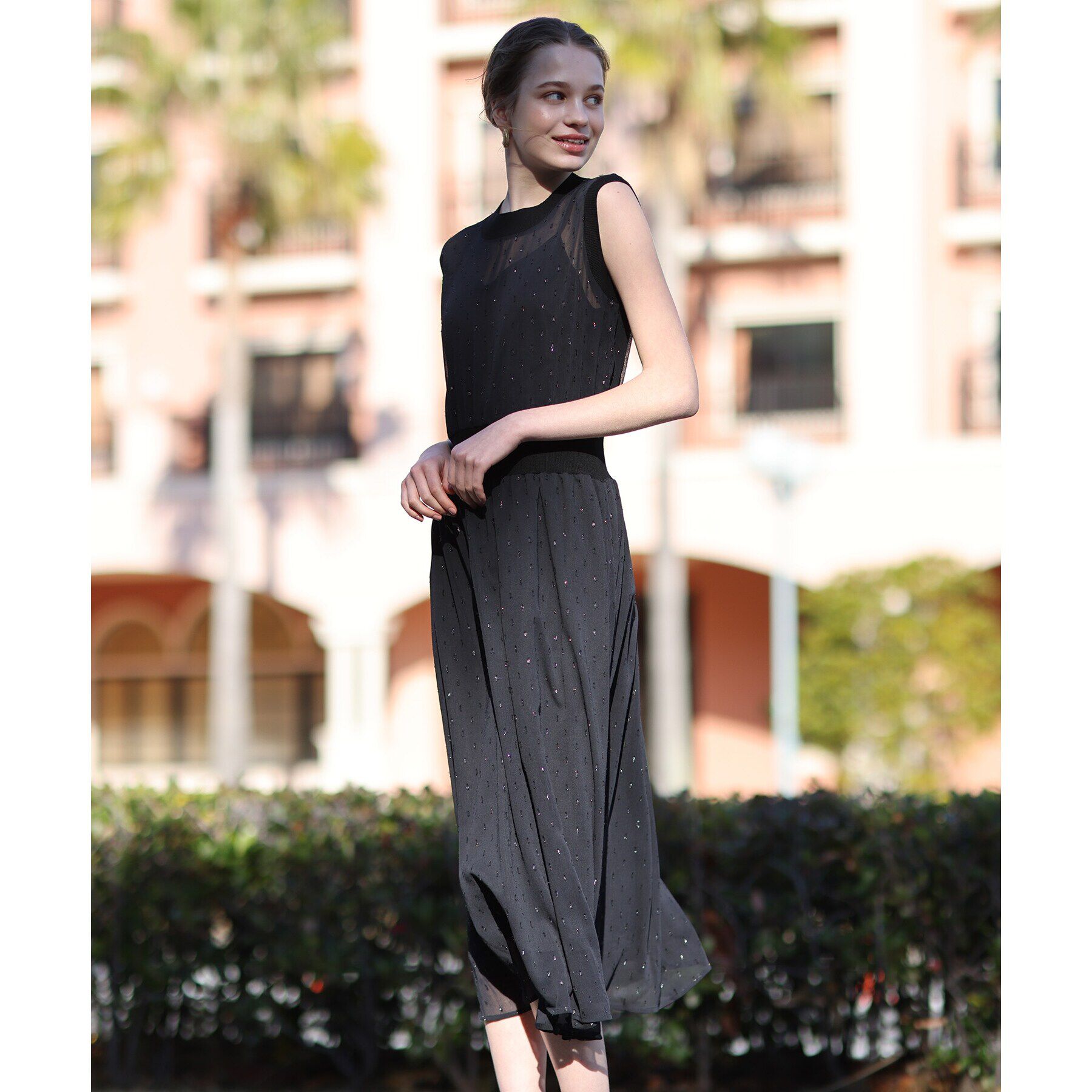 DRESSTERIOR「◆【通勤・行事対応可能/洗える】フィルムドットワンピース」|ワンピース|