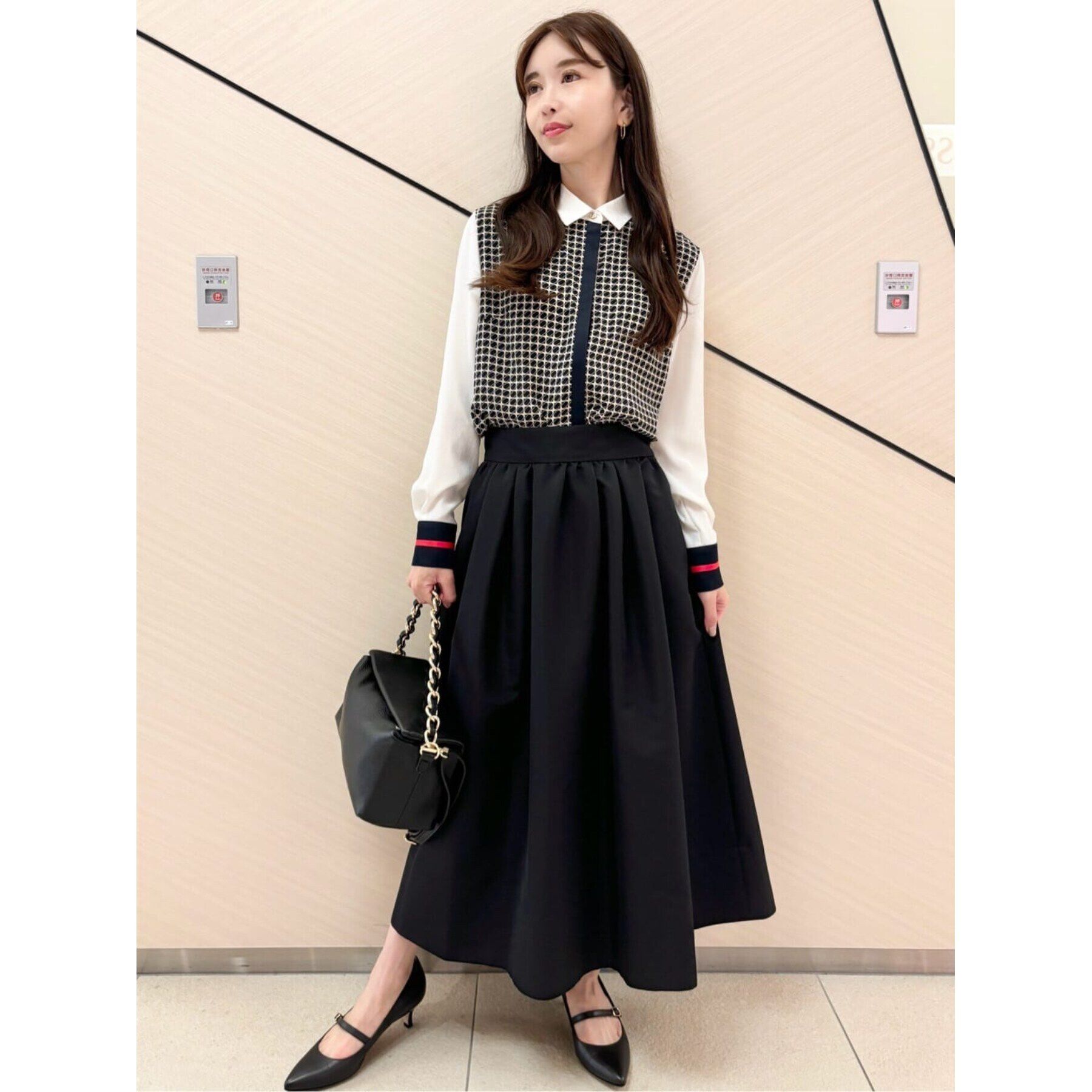 DRESSTERIOR「【大人百花冬号掲載　モデル美香さん着用】タックボリュームスカート」|スカート|