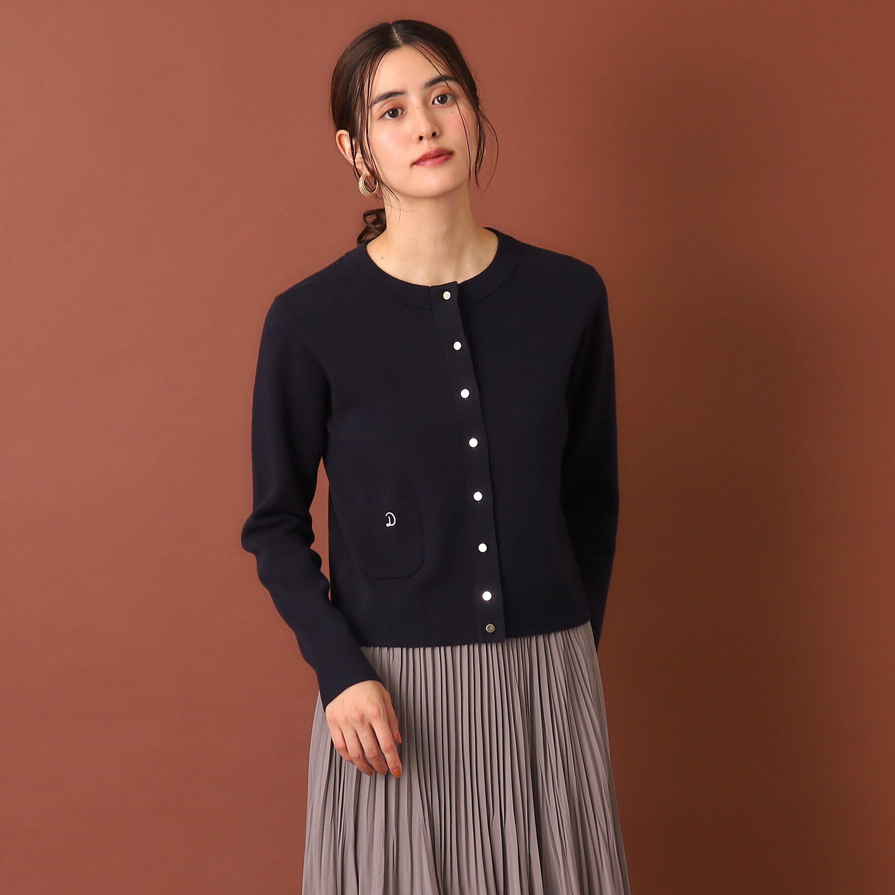 DRESSTERIOR「ウォッシャブルコットンカシミヤ混カーディガン」|カーディガン|