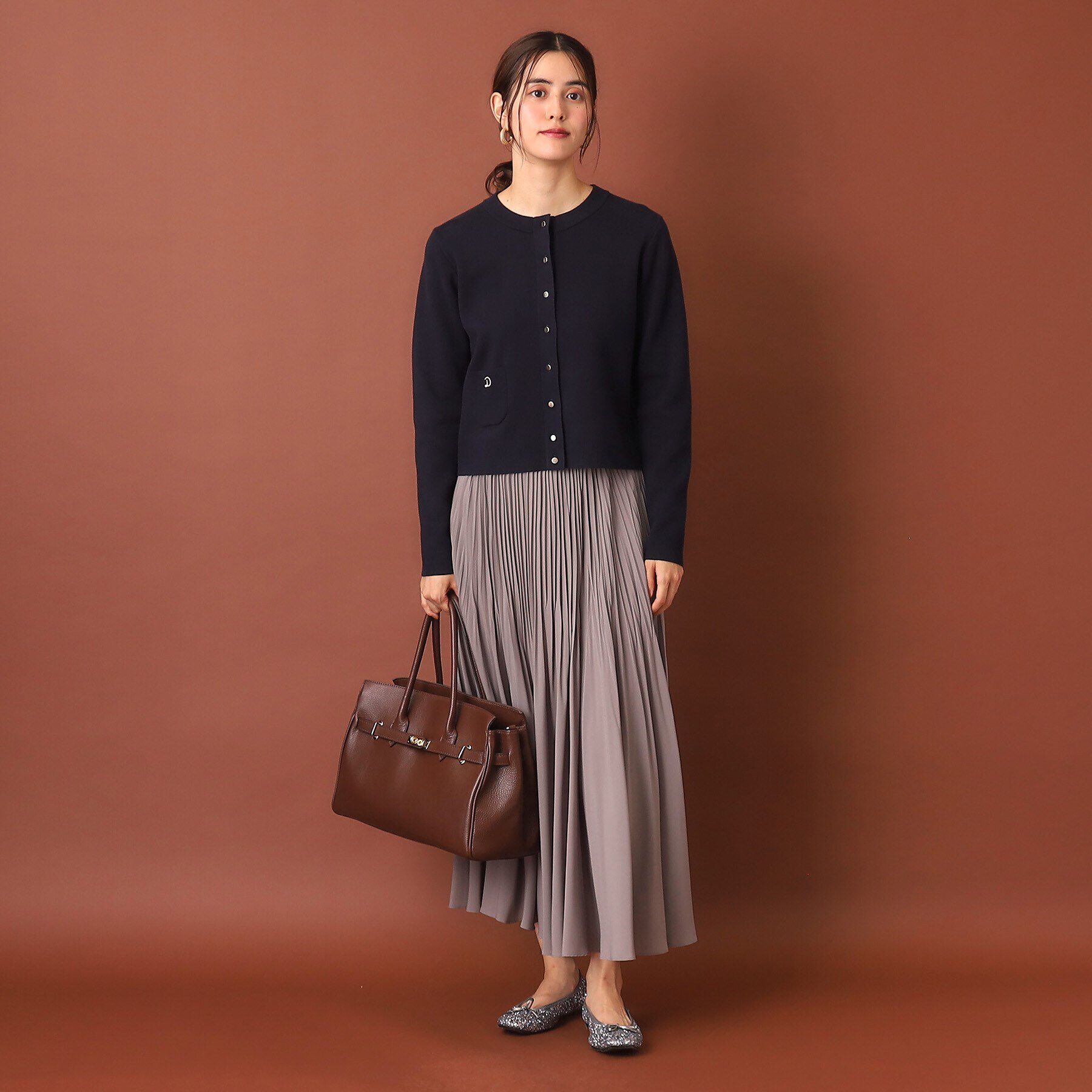 DRESSTERIOR「ウォッシャブルコットンカシミヤ混カーディガン」|カーディガン|